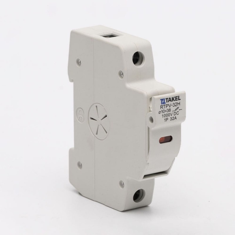 514791 - Держатель предохранителя RTPV-32H, 1P, 32 A, 10х38 мм, 1000 В DC, LED, TAKEL