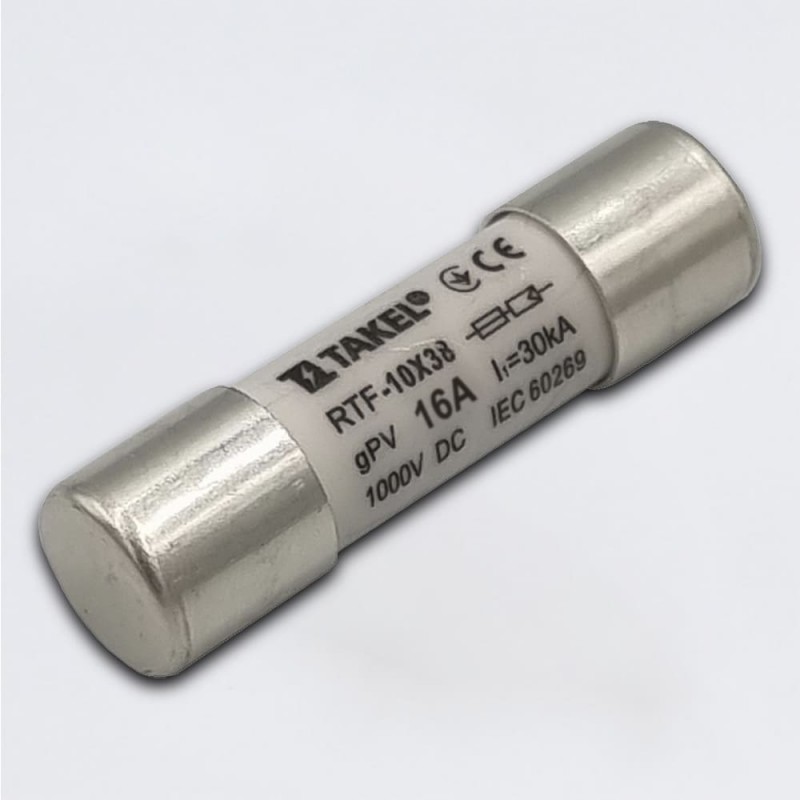 514756 - Предохранитель RTF, 16 A, 10×38 мм, gPV, 1000 V DC, TAKEL