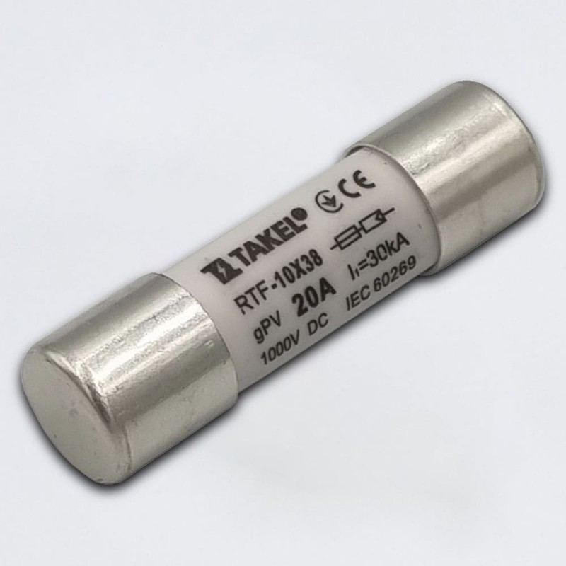 514757 - Предохранитель RTF, 20 A, 10×38 мм, gPV, 1000 V DC, TAKEL