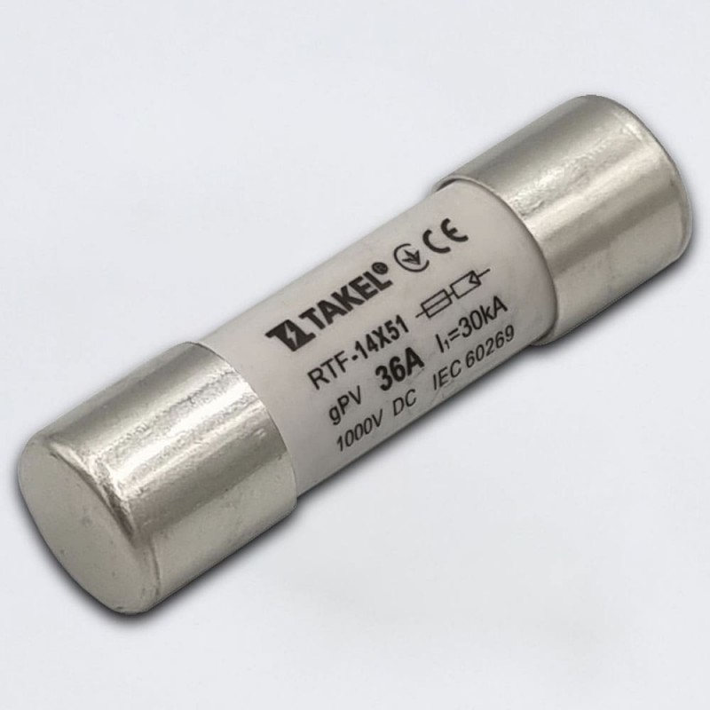 514759 - Предохранитель RTF, 30 A, 10×38 мм, gPV, 1000 V DC, TAKEL
