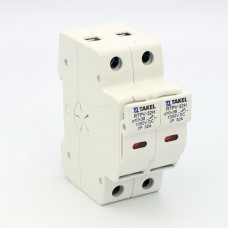 514792 - Держатель предохранителя RTPV-32H, 2P, 32 A, 10х38 мм, 1000 В DC, LED, TAKEL