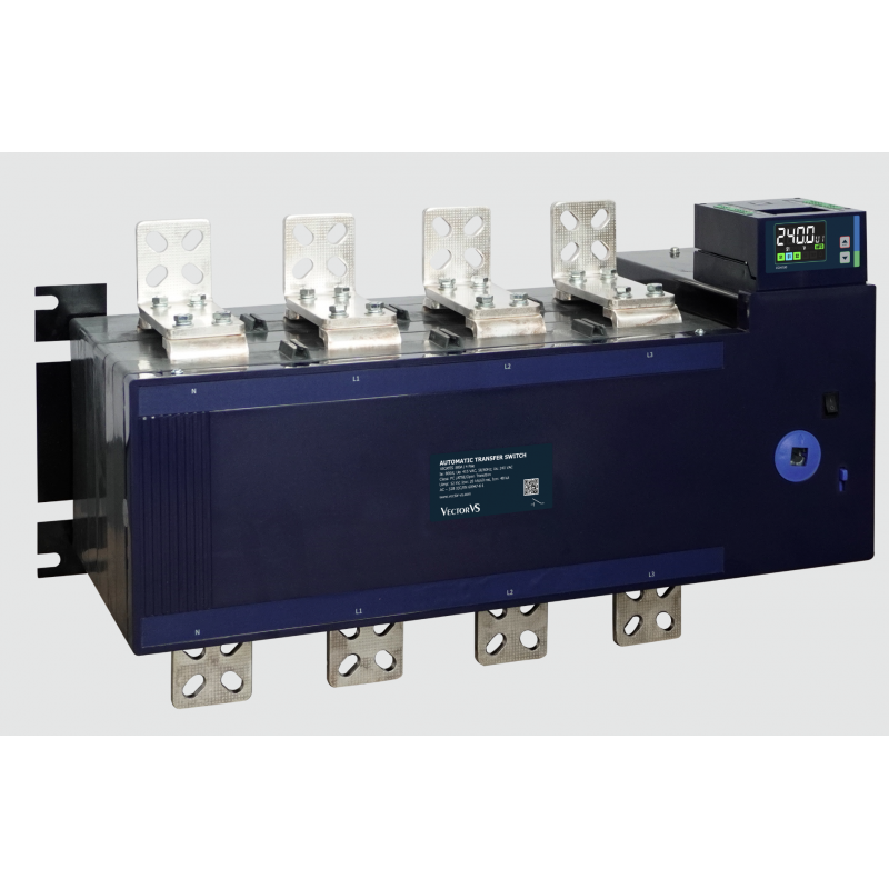 TVATS6F1250AT - Переключатель нагрузки с мотор-приводом и контроллером, 4P Ith-1250 A, Uупр-220В А, Vector