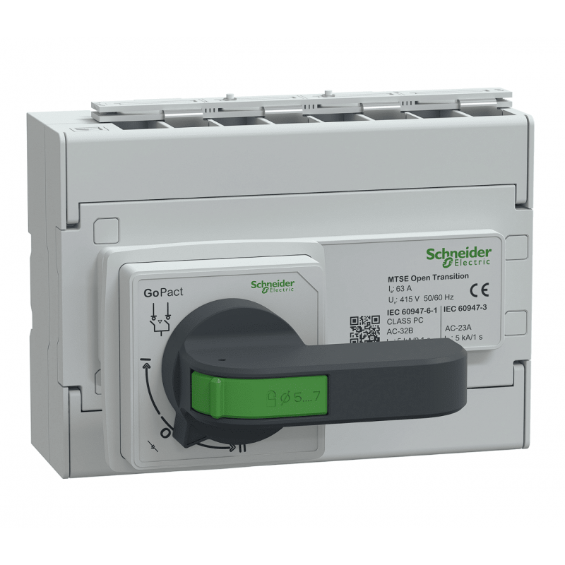 GM10D4N0634BEE – Переключатель нагрузки ручной GoPact MTS, 4P Ith-63 A, Ue-415 В АС, выносная ручка, Schneider Electric