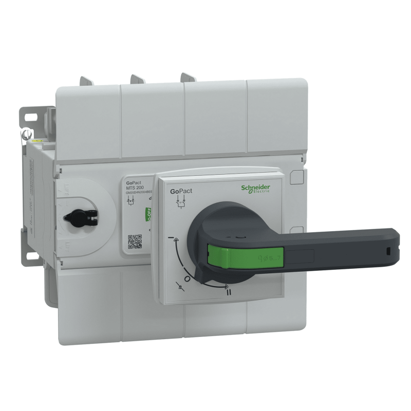 GM20D4N2004BEE - Переключатель нагрузки ручной GoPact MTS, 4P Ith-200 A, Ue-415 В АС, выносная ручка, Schneider Electric