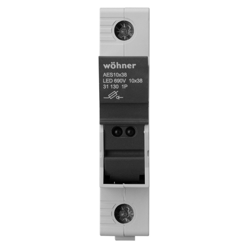 31110 - Разъединитель под предохранитель AMBUS, 1P Ie-32 A, 10×38 мм, Wöhner