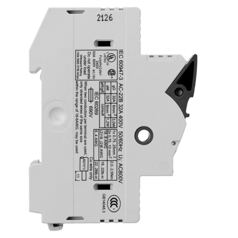 31111 - Разъединитель под предохранитель AMBUS, 1P+N Ie-32 A, 10×38 мм, Wöhner