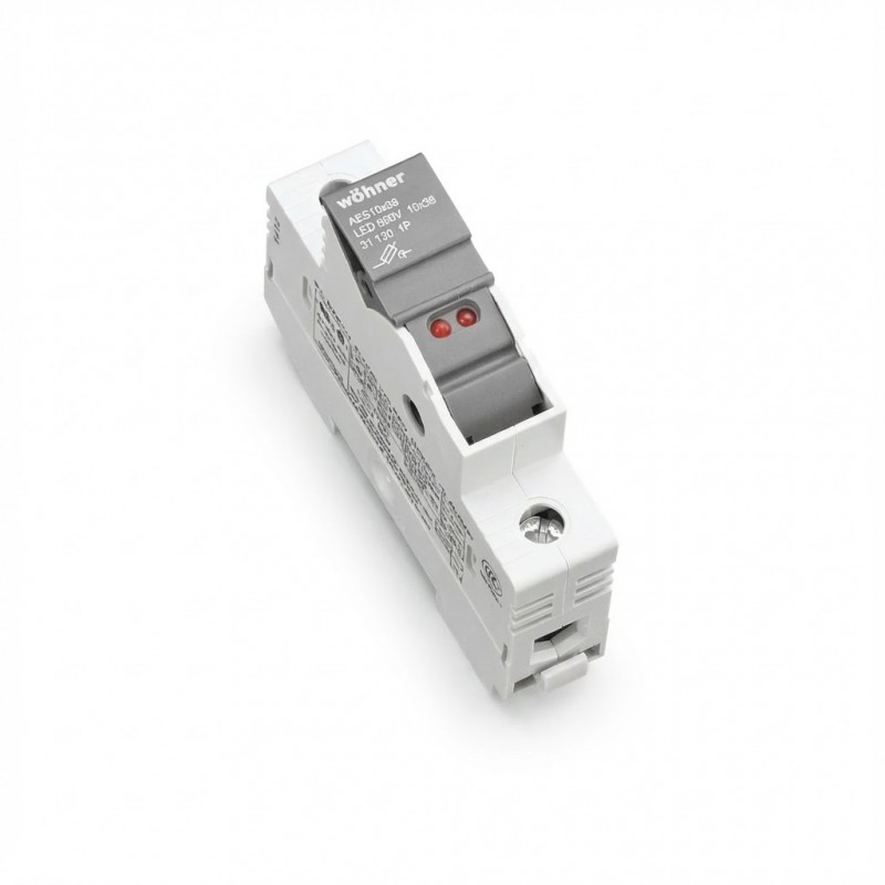 31130 - Разъединитель под предохранитель AMBUS, 1P Ie-32 A, 10×38 мм, с LED-индикацией, Wöhner