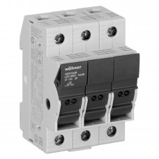 31133 - Разъединитель под предохранитель AMBUS, 3P Ie-32 A, 10×38 мм, с LED-индикацией, Wöhner