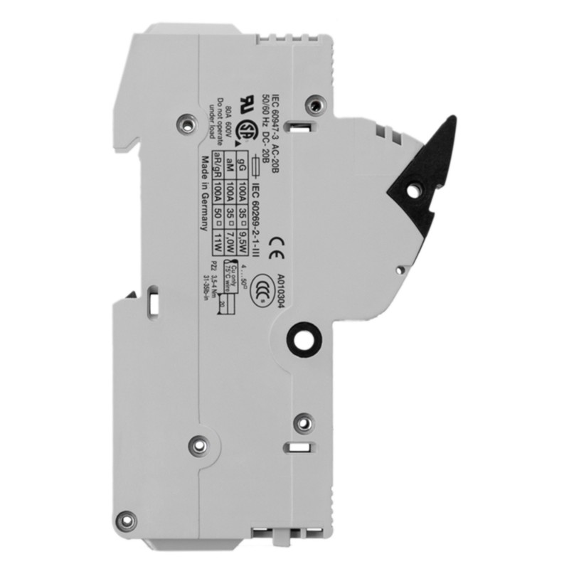 31120 - Разъединитель под предохранитель AMBUS, 1P Ie-100 A, 22×58 мм, Wöhner
