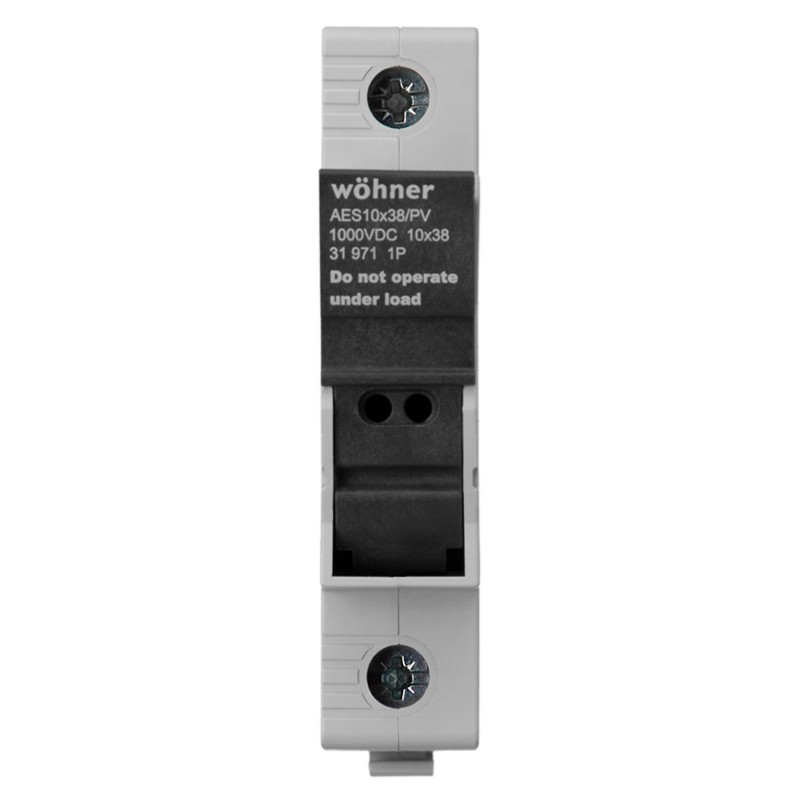 31971 - Разъединитель под предохранитель AMBUS для солнечной энергетики, 1P Ie-30A, 10×38 мм, Wöhner