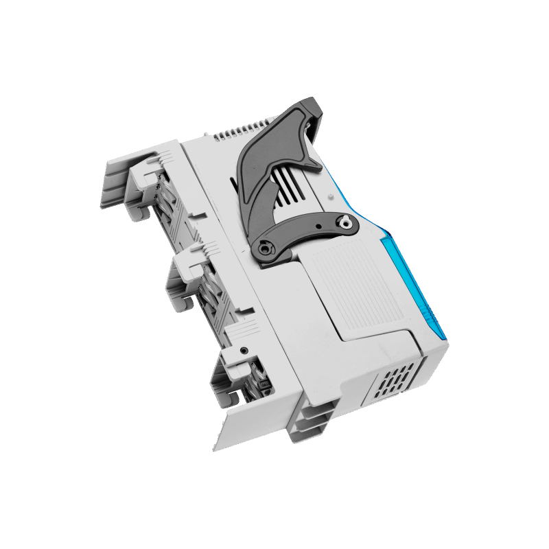 33801 - Разъединитель под предохранитель, 3P Ie-100 A, NH-000, шина 12×5/10 мм, Wöhner