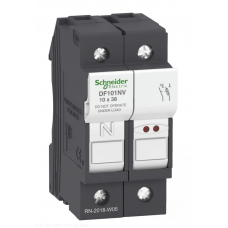 DF101NV- Разъединитель под предохранитель TeSys DF, 1P+N Ie-32A, 10×38 мм, с индикацией, Schneider Electric