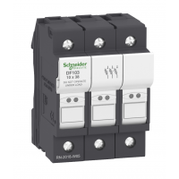 DF103- Разъединитель под предохранитель TeSys DF, 3P Ie-32A, 10×38 мм, Schneider Electric