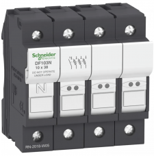 DF103N- Разъединитель под предохранитель TeSys DF, 3P+N Ie-32A, 10×38 мм, Schneider Electric