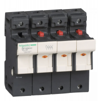 DF143NVC- Разъединитель под предохранитель TeSys DF, 3P+N Ie-50A, 14×51 мм, с индикацией и доп. контактами, Schneider Electric