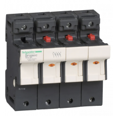 DF143NVC- Разъединитель под предохранитель TeSys DF, 3P+N Ie-50A, 14×51 мм, с индикацией и доп. контактами, Schneider Electric