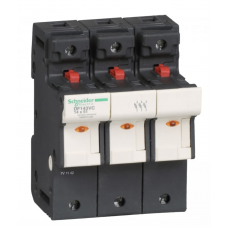 DF143VC- Разъединитель под предохранитель TeSys DF, 3P Ie-50A, 14×51 мм, с индикацией и доп. контактами, Schneider Electric