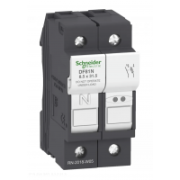 DF81N - Разъединитель под предохранитель TeSys DF, 1P+N Ie-25A, 8.5×31.5 мм, Schneider Electric