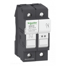 DF81N - Разъединитель под предохранитель TeSys DF, 1P+N Ie-25A, 8.5×31.5 мм, Schneider Electric