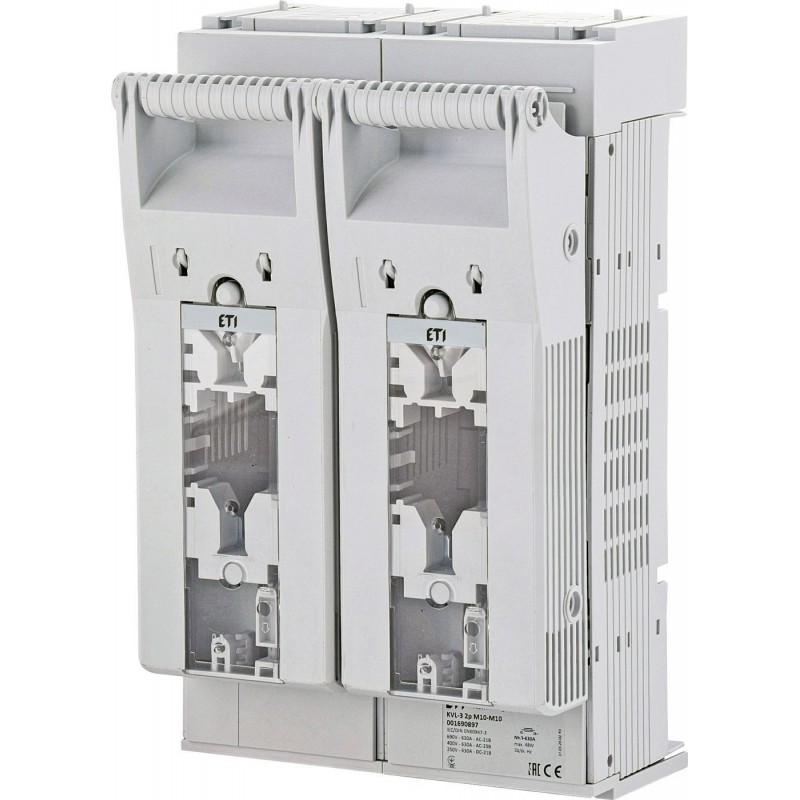 1690897 - Горизонтальный блок рубильник на панель KVL, 2P, Ie-630 A, NH-3, M10, ETI