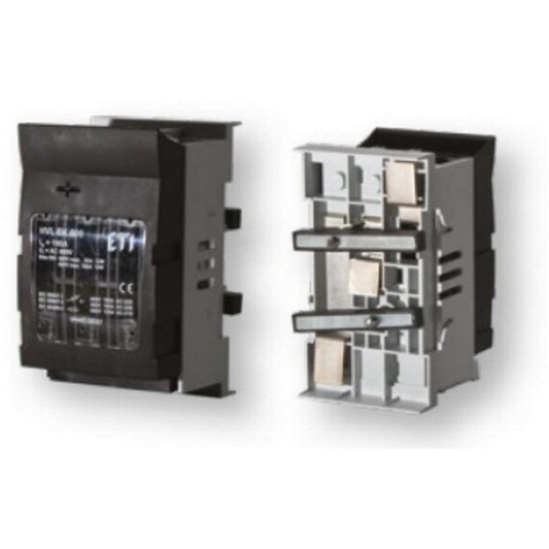 1701011 - Горизонтальный блок рубильник на панель HVL-B EK, 3P, Ie-100 A, NH-000, для шин 60 мм, M8, ETI