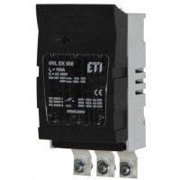 1701013 - Горизонтальный блок рубильник на панель HVL-P EK, 3P, Ie-100 A, NH-000, с дополнительной клеммой, M8, ETI