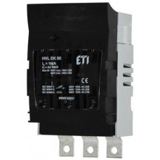 1701260 - Горизонтальный блок рубильник на панель HVL-P EK, 3P, Ie-160 A, NH-00, с дополнительной клеммой, M8, ETI