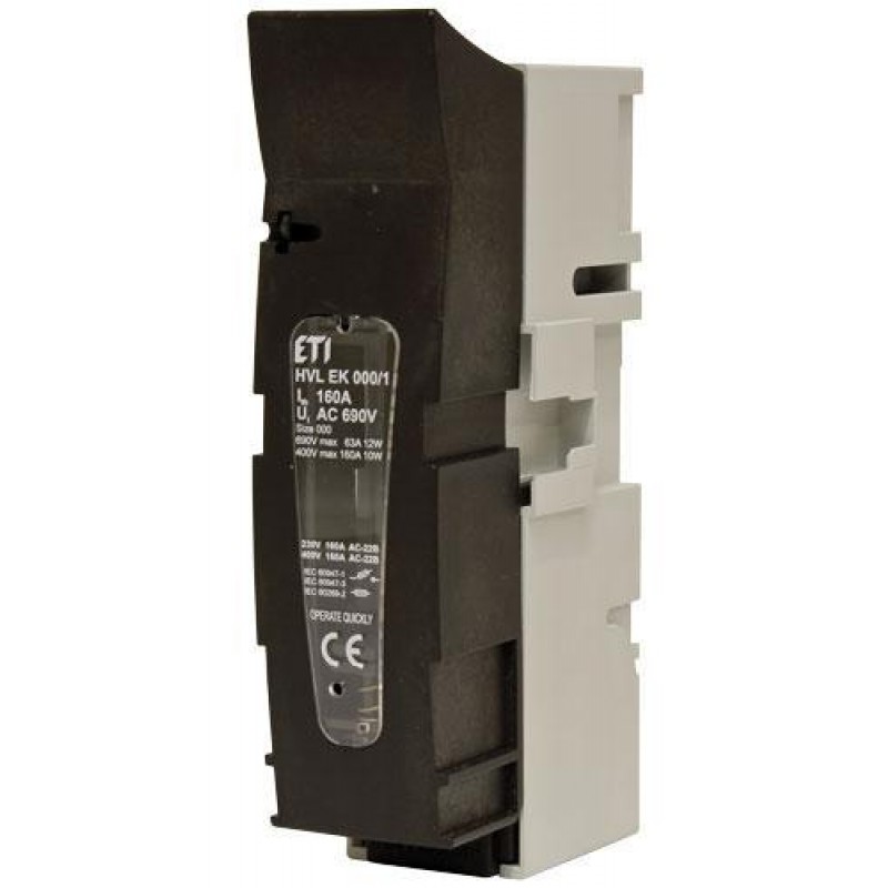 1701400 - Горизонтальный блок рубильник на панель HVL EK, 1P, Ie-100 A, NH-000, М8, ETI