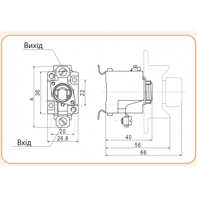 2221011 - Держатель предохранителя D01 N-K, 1P (16 A, E14), ETI