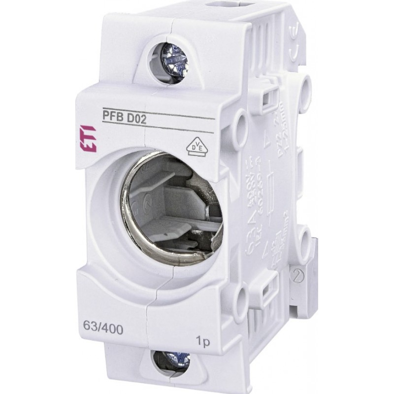 2510022 - Держатель предохранителя PFB D02, 1P, LED (63 A, E18), ETI