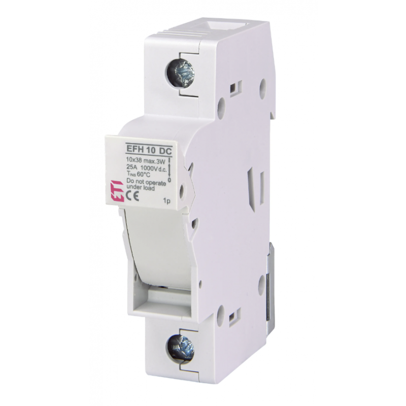 2540201 - Держатель предохранителя EFH 10, 1P, Ie-25 A, 10×38 мм, 1000 В DC, ETI