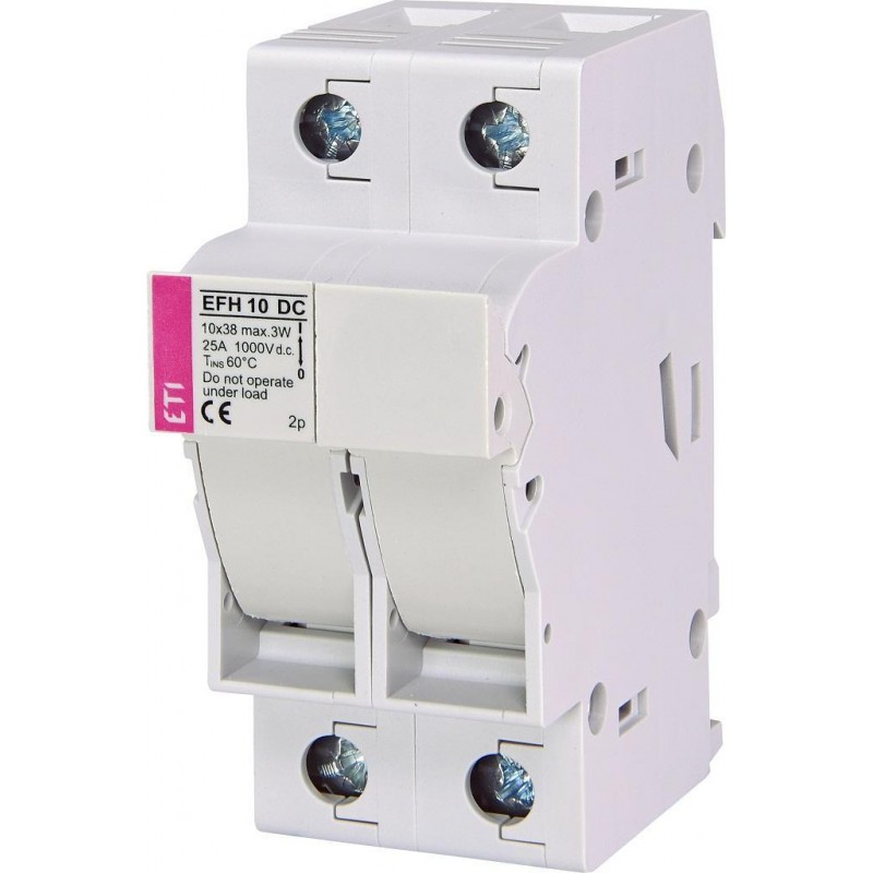 2540203 - Держатель предохранителя EFH 10, 2P, Ie-25 A, 10×38 мм, 1000 В DC, ETI