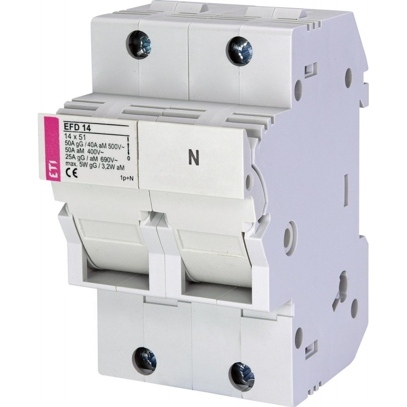 2560002 - Разъединитель EFD 14, 1P+N, Ie-50A, 14×51 мм, ETI