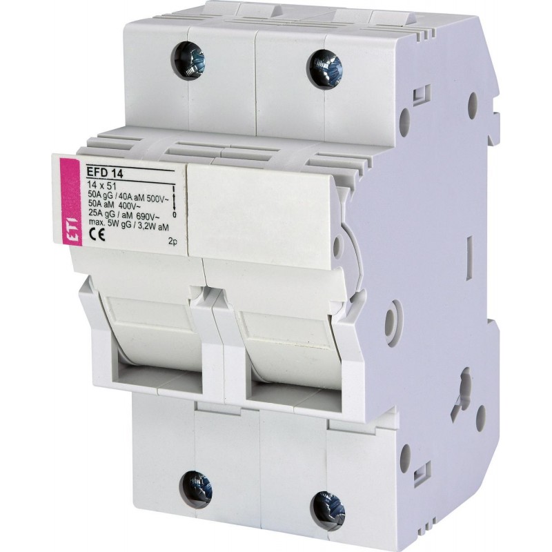 2560003 - Разъединитель EFD 14, 2P, Ie-50A, 14×51 мм, ETI