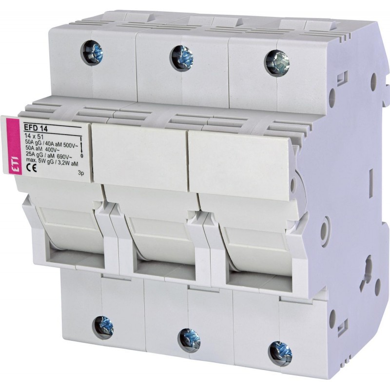 2560004 - Разъединитель EFD 14, 3P, Ie-50A, 14×51 мм, ETI