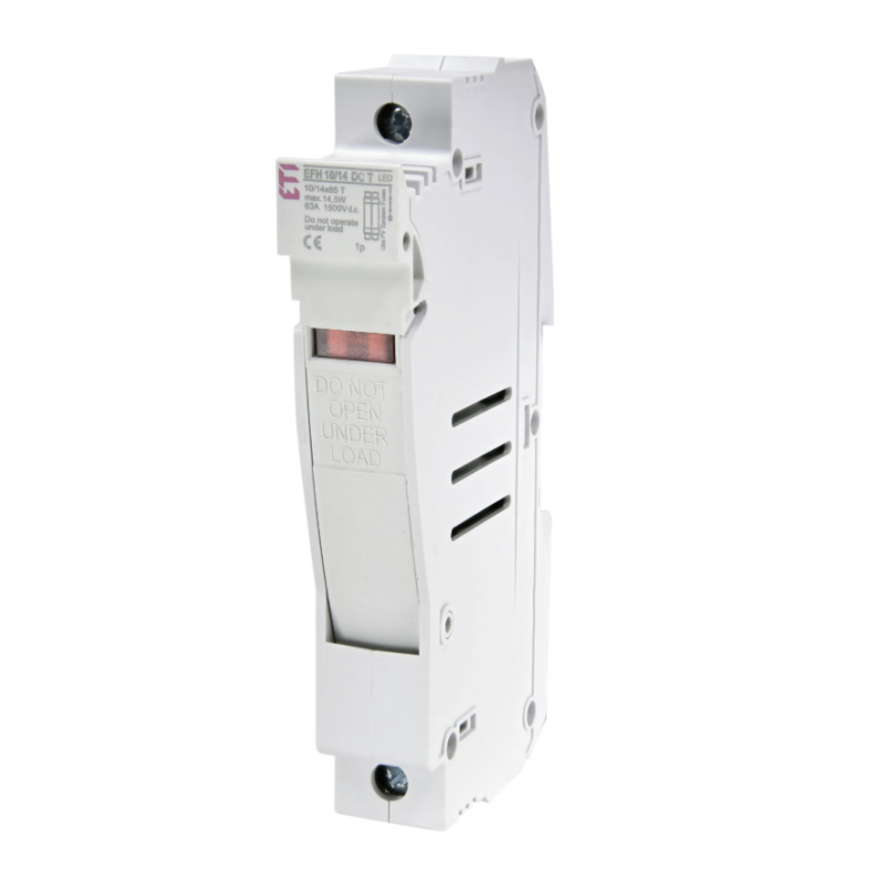2580016 - Держатель предохранителя EFH 10/14 T, 1P, Ie-63 A, 10×38 / 14×51 мм, 1500 В DC, LED, ETI