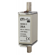 4110076 - Предохранитель ножевой Battery, 25 A, NH-000, 80 В DC, ETI