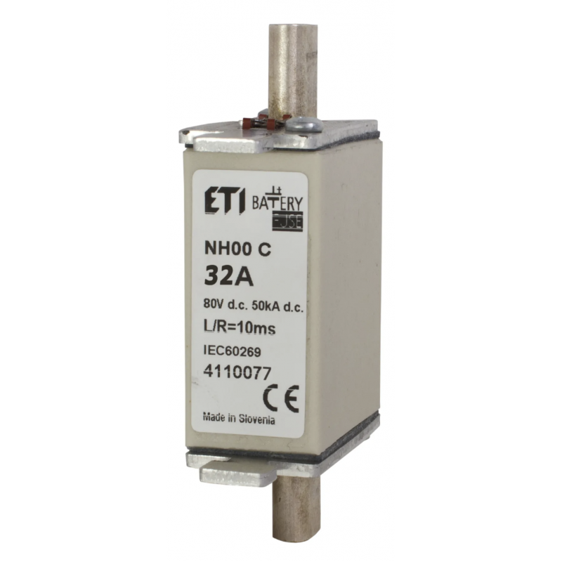 4110077 - Предохранитель ножевой Battery, 32 A, NH-000, 80 В DC, ETI