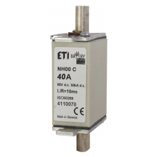 4110078 - Предохранитель ножевой Battery, 40 A, NH-000, 80 В DC, ETI