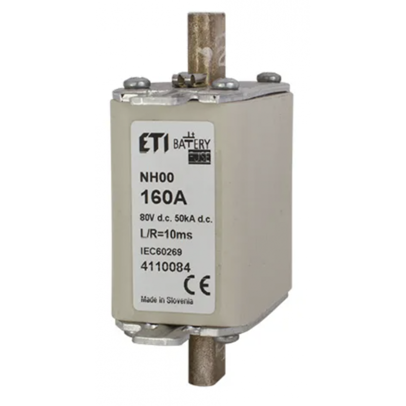4110084 - Предохранитель ножевой Battery, 160 A, NH-00, 80 В DC, ETI