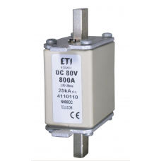 4110110 - Предохранитель ножевой TELECOM, 800 A, NH-00, 80 В DC, ETI