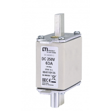 4110135 - Предохранитель ножевой 63 A, NH-00, 250 В DC, с ударником, ETI