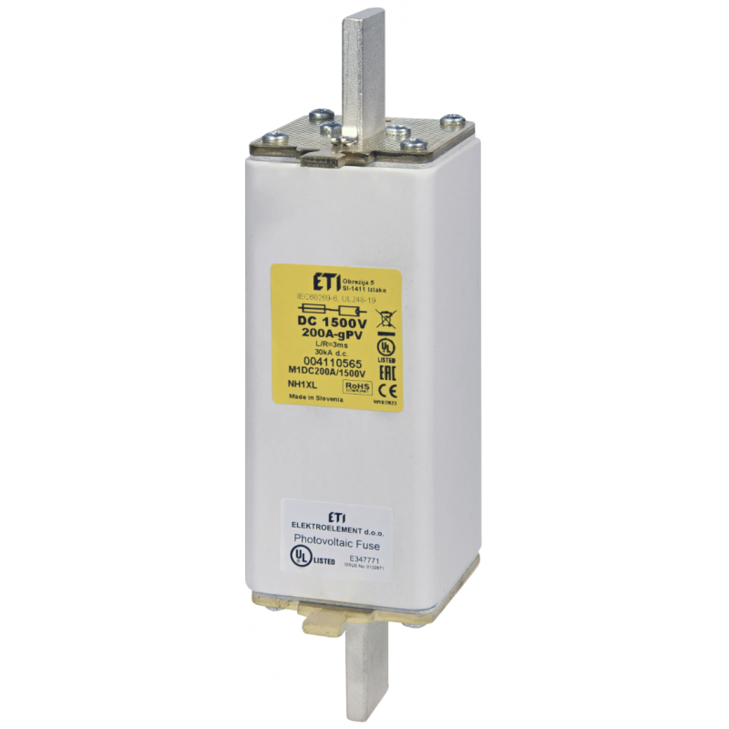 4110566 - Предохранитель ножевой 200 A, NH-2XL, gPV, 1500 В DC, ETI