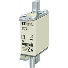 4111174 - Предохранитель ножевой с ударником 6 A, NH-000_K, gG, 690 В AC, ETI
