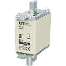 4111183 - Предохранитель ножевой с ударником 63 A, NH-00_K, gG, 690 В AC, ETI