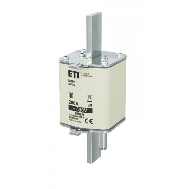 4114346 - Предохранитель ножевой с ударником 200 A, NH-2_K, gG, 690 В AC, ETI