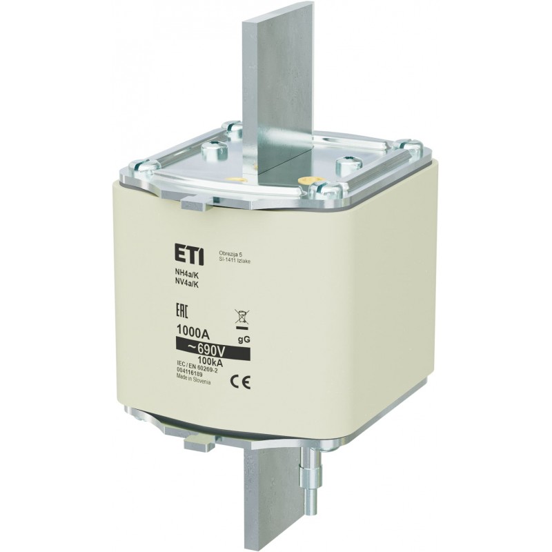 4116189 - Предохранитель ножевой с ударником 1000 A, NH-4a_K, gG, 690 В AC, для держателей HVL, ETI