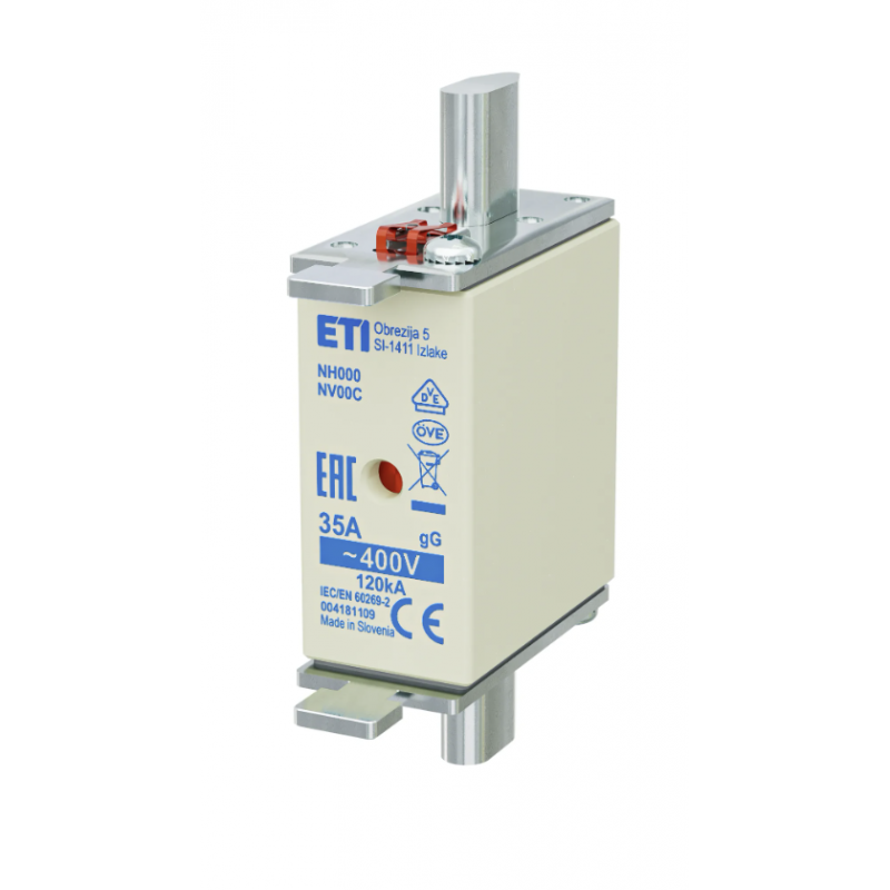 4181109 - Предохранитель ножевой KOMBI, 35 A, NH-000, gG, 400 В AC, ETI