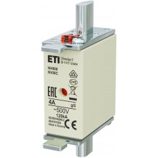 4181202 - Предохранитель ножевой KOMBI, 4 A, NH-000, gG, 500 В AC, ETI