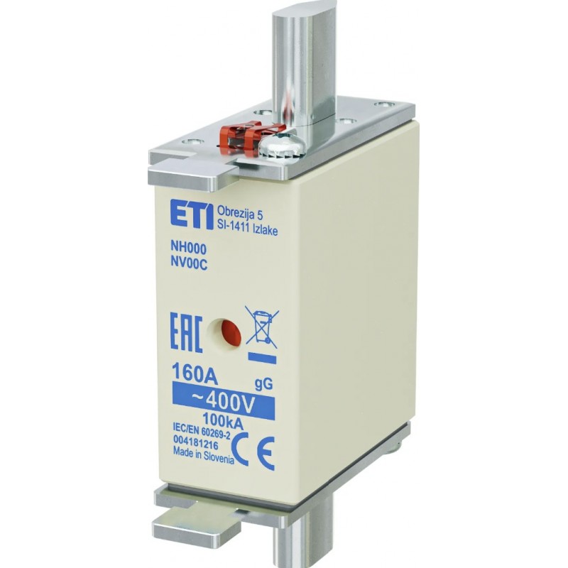 4181216 - Предохранитель ножевой KOMBI, 160 A, NH-000, gG, 400 В AC, ETI